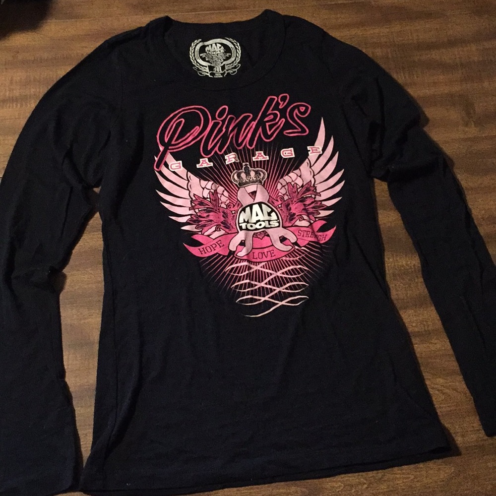 Mac Tools long sleeve tee black/pink